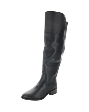 BareTraps Anika Zipper Faux Leather Knee-High Boots - Black