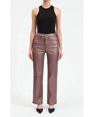 DAZE Sun High Rise Vintage Straight Jeans - Red