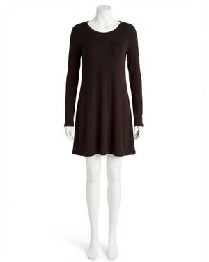 Z Supply Willa Brushed Rib Swing Dress - Black