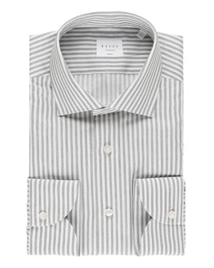 Xacus Striped Travel Casual Shirt - Gray