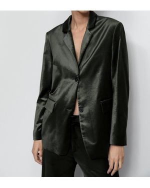 Closed Lola Velvet Blazer - Black
