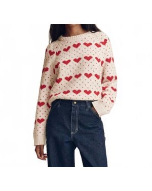 The Great Heart Crew Neck Sweater - Blue
