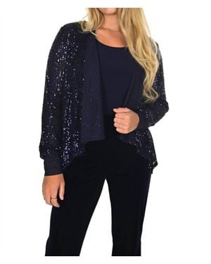 FRANK LYMAN Sequin Jacket - Blue