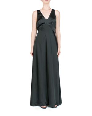 Ciao Lucia Reine Satin Maxi Dress - Black