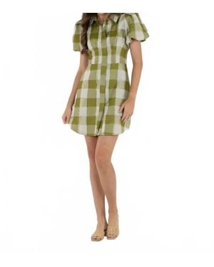 Emily Mccarthy Britt Mini Dress - Green