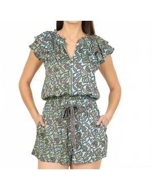 Omika Wilora V-Neck Blouse - Blue