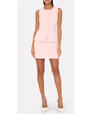 MILLY Briar Mini Skirt - Red