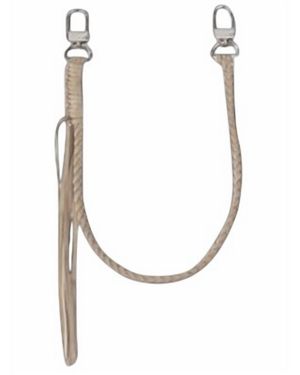 Amiri Suede Wallet Keychain - White