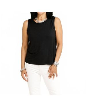 SHANNALEE A-Line Bamboo Tank - Black