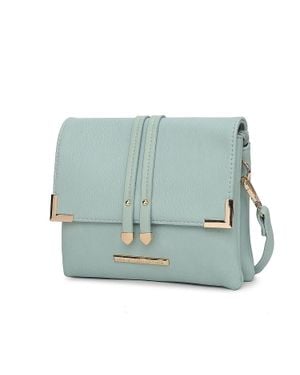 MKF Valeska Crossbody Handbag Purse Multi Compartments By Mia K - Brown