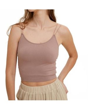 Wishlist Seamless Double Strap Bralette - Brown