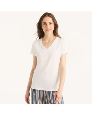 Nautica Sustainably Crafted V-Neck Deck T-Shirt - Red