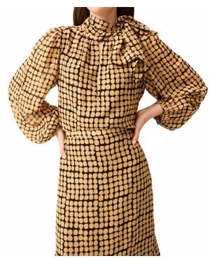 Marie Oliver Vivianne Blouse - Metallic