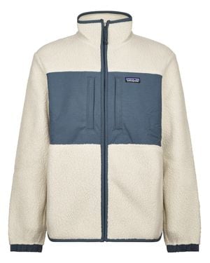 Patagonia M's Retro Pile Patch Panel Fleece Jacket - Blue