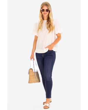 Duffield Lane The Feye Flutter Sleeve - Blue