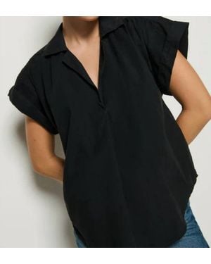 Nation Ltd Elliot V-Neck Shirt - Black