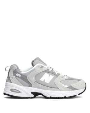New Balance Layered Sneakers With Suede - White