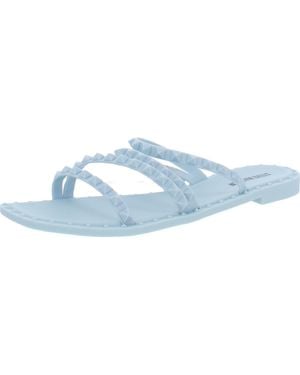 Steve Madden Skyler J Studded Slide Sandals - Blue
