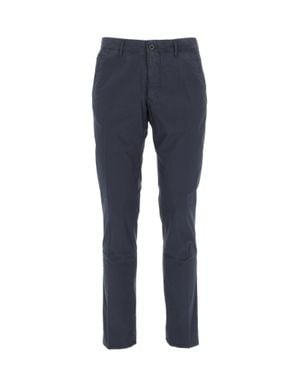 Incotex Slim Fit Tailored Straight-Leg Pants - Blue