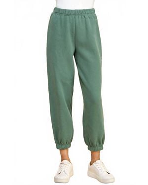 TCEC Elastic Waistband Jogger Pants - Green