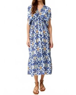 Marie Oliver Venus Caftan Dress - Blue