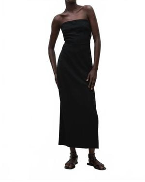 Matteau Crepe Strapless Dress - Black