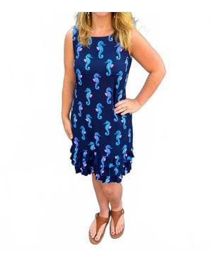 Lulu-B Sleeveless Travel Dress - Blue