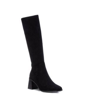Xti Suede Dress Boots By - Black