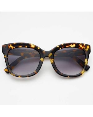 Freyrs Eyewear Naples Acetate Cat Eye Sunglasses - Brown