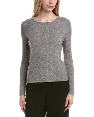 Bruno Magli Classic Crewneck Wool & Cashmere-Blend Sweater - Gray