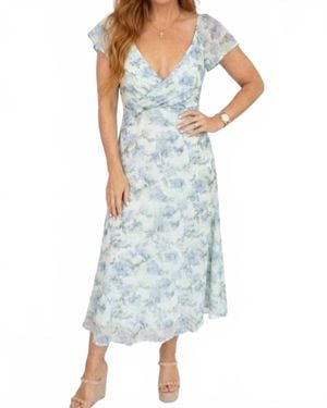 By Together Shannon Floral Sun Dress - Blue