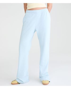 Aéropostale Cloud Soft High-Waisted Bootcut Sweatpants - Blue