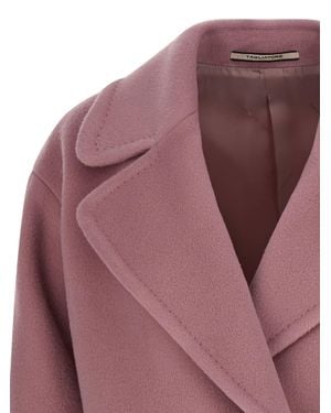 Tagliatore Virgin Wool Coat - Purple