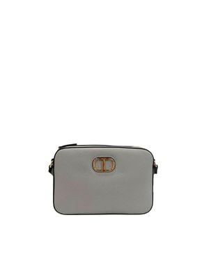 Twinset Twinset Pu Crossbody Bag - Gray