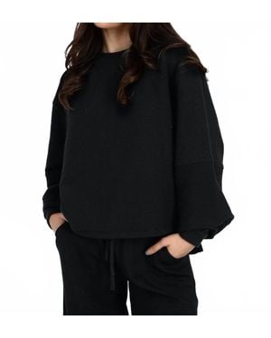RD International Lucina Ottoman High Low Top - Black
