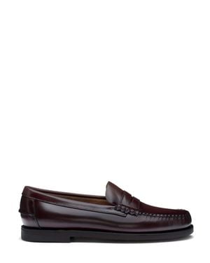 Sebago Classic Dan Polished Leather Loafers - Black