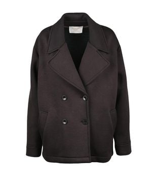 Kaos Neoprene Double-Breasted Blazer - Black