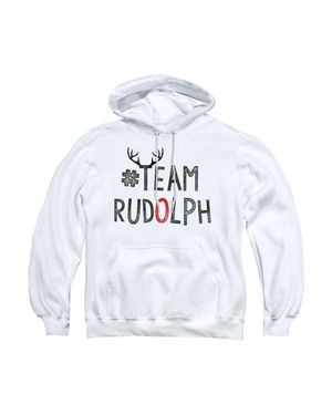 Gildan Christmas Team Rudolph Adult Pullover Hoodie - White