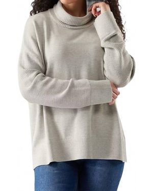 Smartwool Edgewood Cowl Neck Sweater - Gray