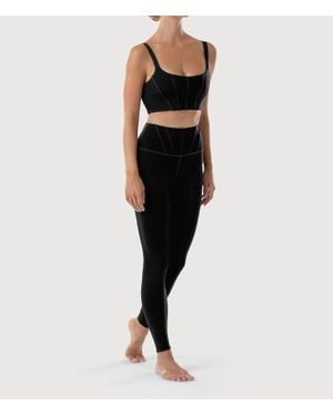 Bloch Paneled Waist Leggings - Black