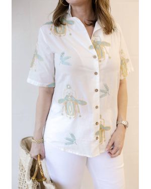 Aether Scarab Shirt - White