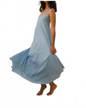 Erica Wilson Karina Lace Back Dress - Blue