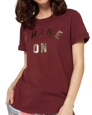 Sol Angeles Shine On Crew Tee - Red