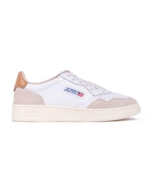Autry Medalist Low Platform Sneakers - White
