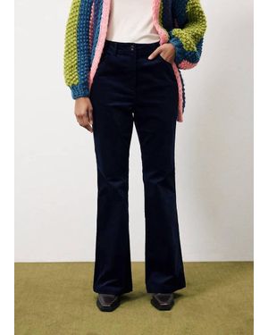 FRNCH Beth High Waisted Pants - Blue