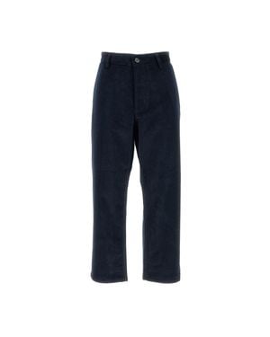 Sibel Saral Tailored Straight Leg Pants With Design - Blue