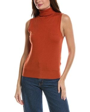 Splendid Emily Mock Neck Sweater Tank - Red