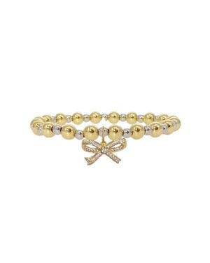 Love Gina Bow Bracelet - Metallic