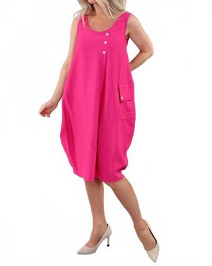 Michael Tyler Sleeveless Bubble Dress - Pink
