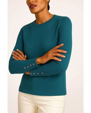 J'Envie/Eli Dorothea Long Sleeve Top - Blue